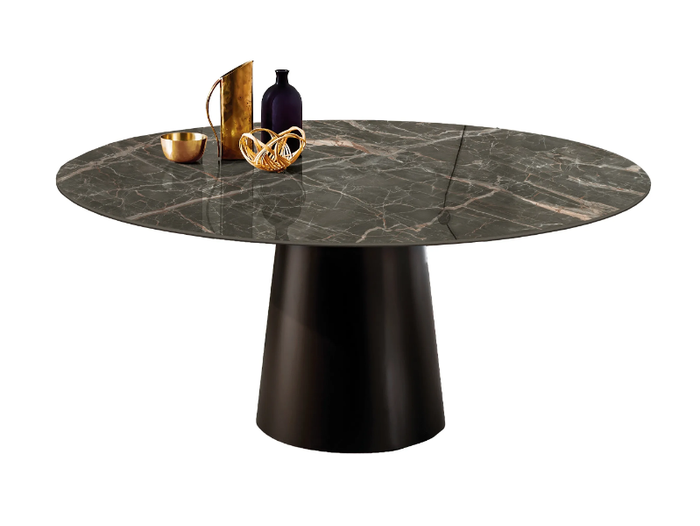 TOTEM - Round ceramic table _ Sovet italia